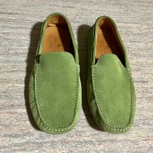 Arthur Knight Mint Green Suede Diving Shoes/ Loafers